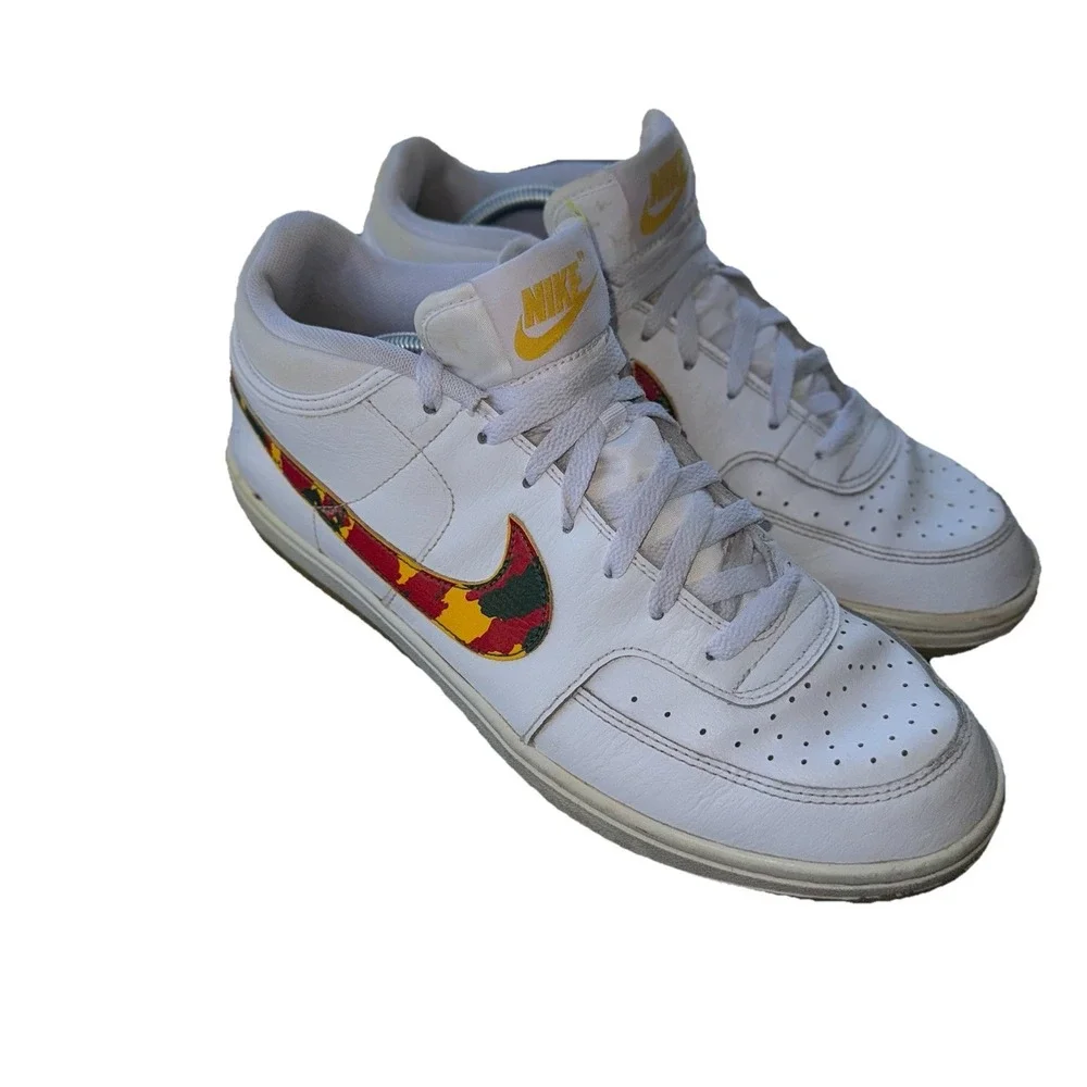 Nike Sky Force 3/4 White Red‎ Camo Swoosh Mens Size 11.5